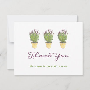 Elegant French Lavender Potted Plant Thank You