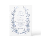 Elegant French Vintage Blue Floral Wedding