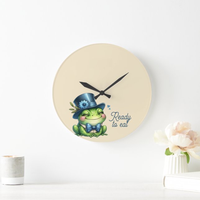 Elegant Frog Large Clock (Home)