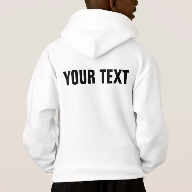 Elegant Front & Back Print Template Boys Modern (Back)