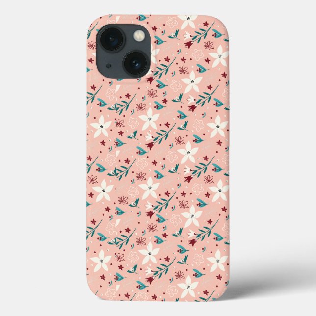Elegant  froral  Pink Case-Mate iPhone Case (Back)