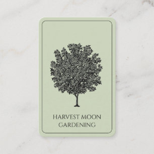 Elegant Fruit Tree Gardener Landscaper Business Card