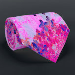 Elegant Fuchsia and Dark Blue Limelight Hydrangea Tie<br><div class="desc">This Original Digital Oil Painting by My Rubio Garden features an Elegant Fuchsia and Dark Blue Limelight Hydrangea with Magenta,  Purple and Hot Pink Accents. The result is a colorful,  modern,  beautiful floral painting that you will love!</div>