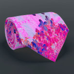 Elegant Fuchsia and Dark Blue Limelight Hydrangea Tie<br><div class="desc">This Original Digital Oil Painting by My Rubio Garden features an Elegant Fuchsia and Dark Blue Limelight Hydrangea with Magenta,  Purple and Hot Pink Accents. The result is a colorful,  modern,  beautiful floral painting that you will love!</div>