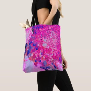 Elegant Fuchsia and Dark Blue Limelight Hydrangea Tote Bag
