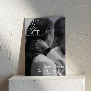 Elegant Full Page Photo Save the Date