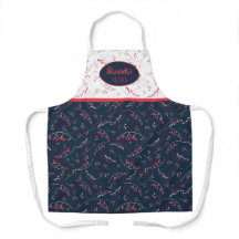 Elegant fun custom red grey blue berry pattern