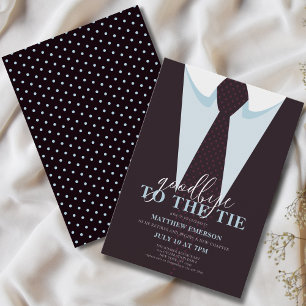 Elegant Fun Goodbye to the Tie Men's Retirement Invitation
