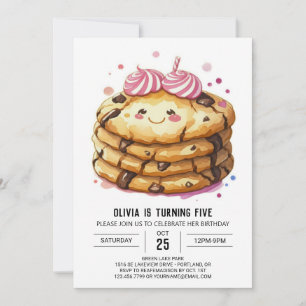 Elegant Fun Sprinkles Cookies Birthday Invitation