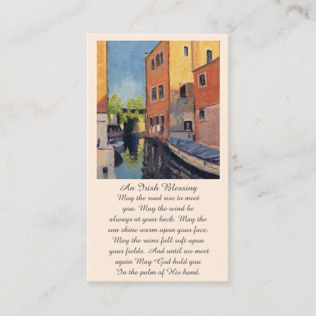 Elegant Funeral Memorial Celebration of Life Card (Front)