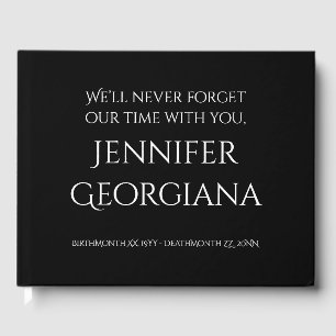 Elegant Funeral/Memorial Guest Book