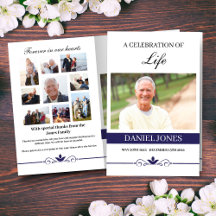 Elegant Funeral Program Template