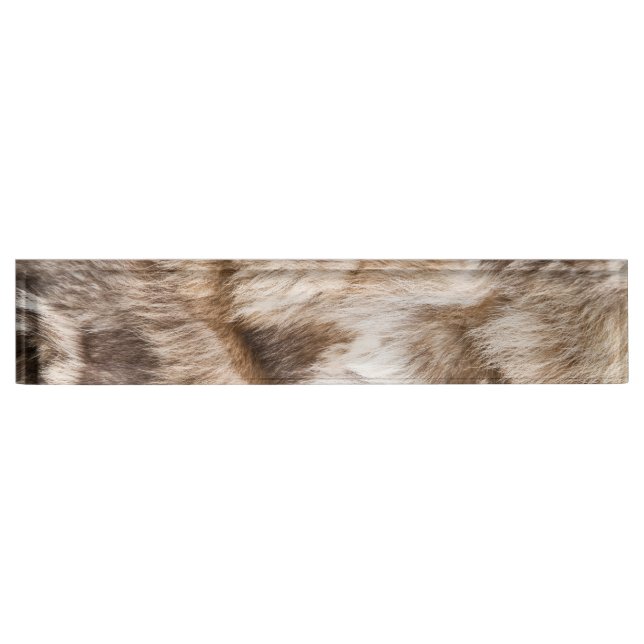 Elegant fur texture nameplate (Front)