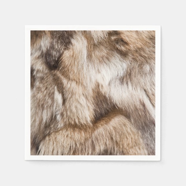 Elegant fur texture napkin (Front)