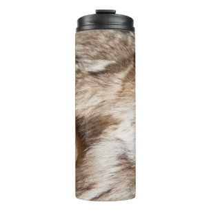 Elegant fur texture thermal tumbler