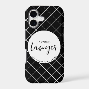 Elegant Future Lawyer Check Pattern Personalised