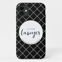 Elegant Future Lawyer Check Pattern Personalised