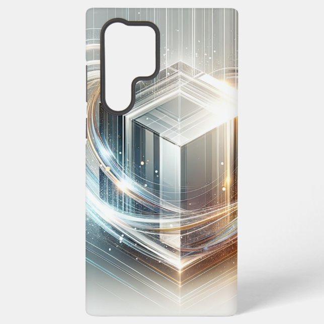 Elegant Futuristic Glass-Like Phone Case  (Back)