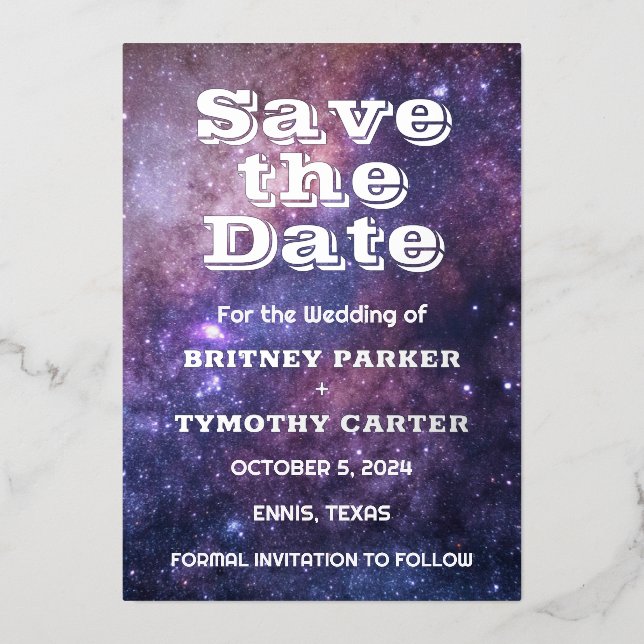 Elegant Galaxy Celestial QR Code Constellation (Front)