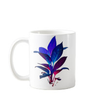 Elegant Galaxy Leaf Mug