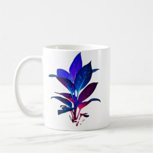 Elegant Galaxy Leaf Mug
