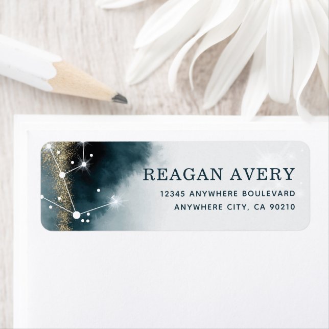 Elegant Galaxy Stars Wedding Address (Insitu)
