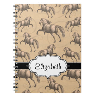 Elegant Galloping Spanish Horse Notebook