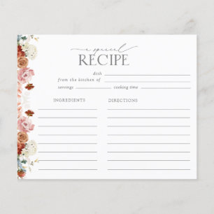 Elegant Garden Flowers Bridal Shower Recipe