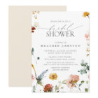 Elegant Garden Flowers Watercolor Bridal Shower