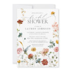 Elegant GArden Flowers Watercolor Bridal Shower