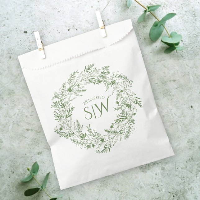 Elegant Garden-Inspired Wedding Favour Bags (Creator Uploaded)