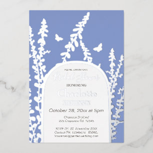 Elegant Garden Leaves  Butterflies Bridal Shower  