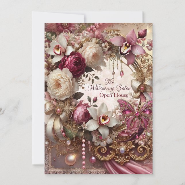 Elegant Garden Party Shower Celebration Design Invitation (Front)