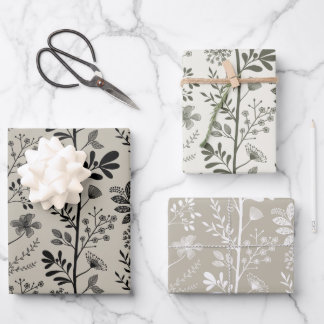 Elegant Garden Reverie Floral Wrapping Paper Sheet