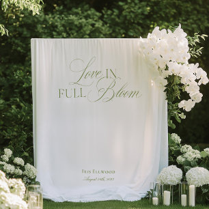 Elegant Garden Tea Bridal Shower Backdrops Banner Tapestry