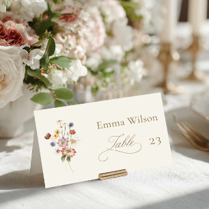Elegant Garden Wedding Escort Card