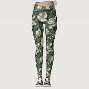 Elegant Gardenias Inspired Clothes Yoga Leggings