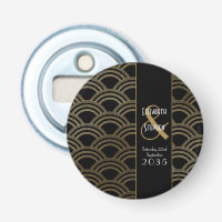 Elegant Gatsby Art Deco 1920's Gold Wedding