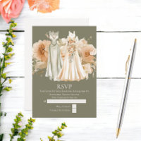 Elegant Gay Wedding Two Brides in Dresses