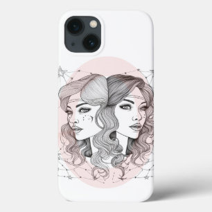 Elegant Gemini style iPhone 13 Case