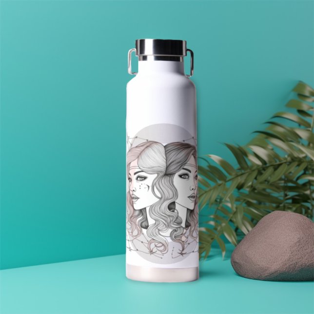 Elegant Gemini style  Water Bottle (Creator Uploaded)