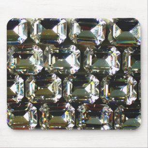 Elegant gems gemstones diamonds Rhinestones Mouse Mat