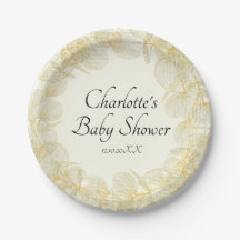 Elegant Gender Neutral Baby Shower 7 inch
