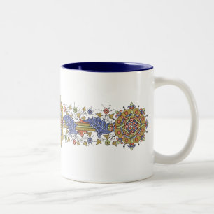 Elegant Geometric Antique Art Coffee Mug
