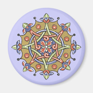Elegant Geometric Antique Art Magnet