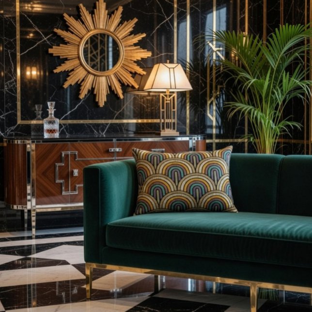 Elegant Geometric  Decorative Cushion (Creator Uploaded)