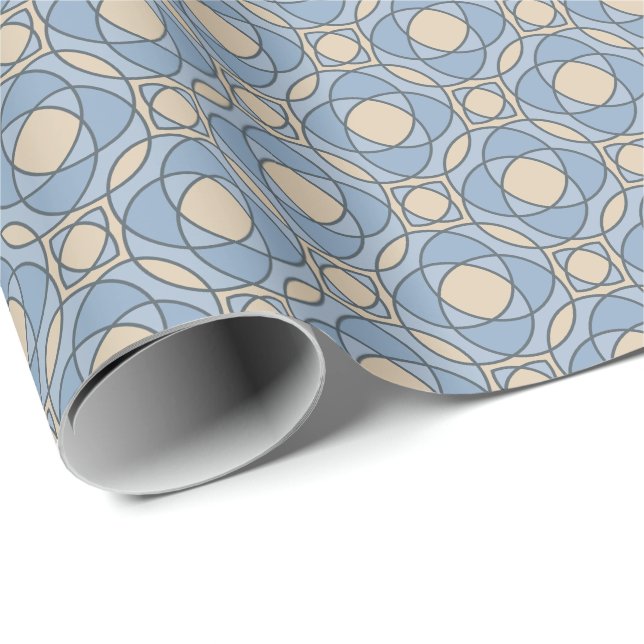 Elegant Geometric Mosaic Wrapping Paper (Roll Corner)