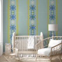 Elegant Geometric pattern blue & yellow