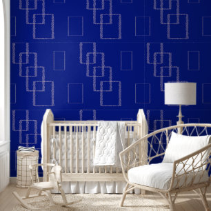 elegant Geometric Square Design with Speckled Wallpaper