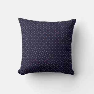 elegant geometrical deep blue  cushion